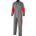 Combinaison 2 zip facity gris convoy / rouge m - fr(44 - 46)