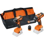 Combinaison avantageuse de batteries fein : visseuse � choc sans fil ascd 18 - 200 w4 & perceuse - visseuse ...