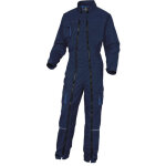 Combinaison de travail mach2 v2 m2cz2 � double zips bleu marine / bleu roi t2xl - delta plus - m2cz2bmxx ...
