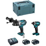 Combopack de 2 outils makita dlx2145tj (dhp458 - dtd152) - 18v lxt - 2x5, 0 ah -