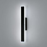 Comely - applique murale led int�rieur noir 12w moderne design rectangulaire cr�atif �clairage mural ...