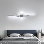 Comely - applique murale int�rieure led, blanc lignes simples 27w 3000lm lampe murale moderne, luminaire ...