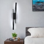 Comely applique murale led int�rieur, 16w 1800lm lampe murale salon moderne, lumi�re blanche froide 6500k ...