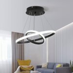 Comely - led lustre circulaire moderne, lampe de suspension réglable 28w 6500k, plafonnier contemporaine ... Comely - led lustre circulaire moderne, lampe de suspension réglable 28w 6500k, plafonnier contemporaine ...