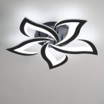 Comely - plafonnier led en 48w moderne acrylique en forme de p�tale d'hirondelle noire � 5 t�tes (lumi�re ...