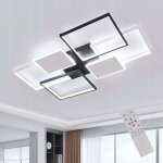 Comely plafonnier led, luminaire plafonnier 3000k - 6000k, 72w lampe de plafond led moderne dimmable ...