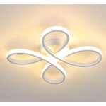 Comely plafonnier led moderne, lampe de plafond 30w 3400lm, luminaire plafonnier forme de fleur pour ...
