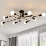 Comely - plafonnier industriel, 8 lumières lustre sputnik vintage, moderne suspension luminaire en metal ... Comely - plafonnier industriel, 8 lumières lustre sputnik vintage, moderne suspension luminaire en metal ...