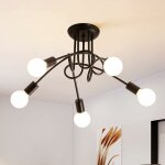 Comely - plafonnier industrielle, suspension industrielle r�tro en forme, en fer, pour salon, chambre, ...