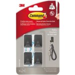 Command - lot de 4 crochets r�utilisable noir 0. 225 kg