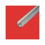 Commentfer - profil u aluminium 15x15 epaisseur - 2 mm, longueur - 4 metres