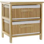 Commode bambou paulownia 42x32x45 naturel