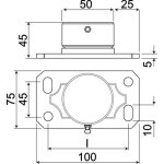 Communello - pivot bas sur platine type 87 pst - m