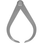 Compas d&apos�paisseur ext�rieure de pr�cision, 200 mm