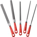 Composition de 5 limes demi - douces - longueur 250 mm - lim250em. j5 - ce produit de marque est neuf. ...