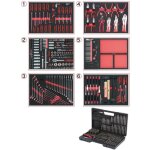 Composition de 598 outils de qualit� pour 6 tiroirs de servante