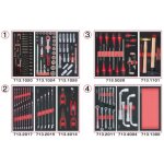 Composition d'outils 4 tiroirs pour servante, 173 pi�ces kstools