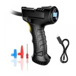 Compresseur d'air de gonflage de pneu sans fil, gonfleur de pneu portable avec manom�tre num�rique, pompe ...