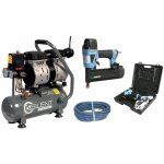 Lacme - compresseur d'air  piston silencieux silent 6 / 6sh, agrafeuse / cloueuse, tuyau de diamtre ...
