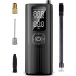 Compresseur d'air portable pour pneus de voiture, v�lo, moto, ballons, pompe �lectrique 150 psi avec ...