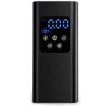 Compresseur � air portatif gonfleur de pneus 150 psi avec batterie 6000mah, �cran led et 4 accessoires ...