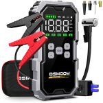 Compresseur de gonflage portable 12v ? pompe � air �lectrique pour pneus voiture, avec boosteur de batterie ...