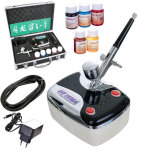 Compresseur de mod�lisation ensemble a�rographe malette peintures pochoirs tuyau