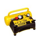 Stanley ? compresseur sans huile 5 l 230 v 8 bars ? d�bit 55 l / min ? puissance 0, 5 cv ? moteur silencieux ...