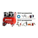 Compresseur silencieux 100l 3cv prodif super silent sil1003 prodif + kit 8 accessoires raccords rapides ... Compresseur silencieux 100l 3cv prodif super silent sil1003 prodif + kit 8 accessoires raccords rapides ...