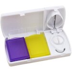 Comprim� coupe bo�te broyeur m�dicaments cutter portable pour voyage maison