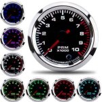 Compte - tours de voiture, affichage du compte - tours 12 v 52 mm / 2 po 0 - 10 000 tr / min, compteur ...