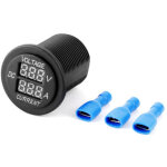 Compteur de courant de jauge ronde d'amp�rem�tre de voltm�tre de digital led pour le bateau de voiture ...