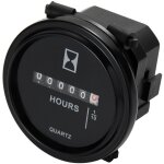Compteur d'heures � quartz rond dc 8v � 80v, compteur d'heures m�canique, �tanche pour moteur de bateau, ...