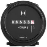 Compteur horaire m�canique rond 8 - 80v minuterie pour moteur de voiture, camion, bateau pr�cision �lev�e ...