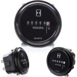 Compteur horaire, sh - 1 compteur d'heures rondes, compteur horaire 12v 24v 36v pour tracteur de bateau ...