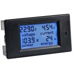Compteur multifonction lcd 6, 5 - 100v 20a courant tension puissance �nergie voltm�tre amp�rem�tre