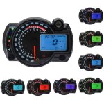 Compteur de vitesse universel pour moto 7 couleurs, 15000 tr / min �cran lcd num�rique rx2n instrument ...