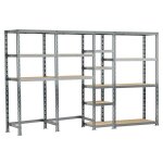 Modulo storage - concept rangement de garage - longueur 290 cm - 16 plateaux