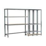 Modulo storage - concept rangement de garage modulö - longueur 255 cm - 5 plateaux Modulo storage - concept rangement de garage modulö - longueur 255 cm - 5 plateaux