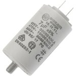 Condensateur de dmarrage 7uf (416171164) sche - linge candy ariston hotpoint, indesit, whirlpool