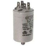 Condensateur de demarrage 7uf 450v 6 pour seche - linge candy Condensateur de demarrage 7uf 450v 6 pour seche - linge candy