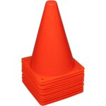 C�nes de circulation en plastique c�nes entra�nement lot de 12 c�nes sport d'agilit� football rugby gymnase ...