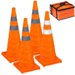 Cones pliables 70 cm en pack de 4