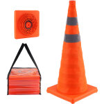 C�nes de s�curit� , lot de 4 c�nes de signalisation pliables de 28 pouces, c�nes de construction avec ...