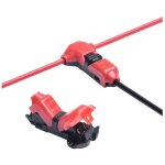 Connecteur type t 1 pôle pour câble non dénudé de 0, 5mm pour ruban led ip40 monochrome Connecteur type t 1 pôle pour câble non dénudé de 0, 5mm pour ruban led ip40 monochrome