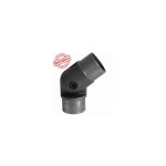 Connecteur acier d'angle rglable pour main courante 42, 4mm - hauteur 55, 8mm paisseur 2mm -  coller ...