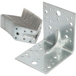 Connecteur d'angle 105 x 105 x 90 mm avec nervure querre perfore querre de construction assemblage ...