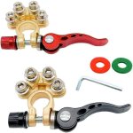 Connecteur de borne de batterie de re � d�gagement rapide positif et n�gatif battery terminal - 2 pi�ces ...