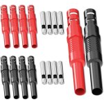 Connecteurs de s�curit� isol�s, 4mm, banane femelle, prise jack, � souder, adaptateurs pour tests �lectriques ...