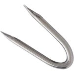 Connecton - crampillon 3, 5x30 mm en acier galvaniser - bte 5 kg - attache grillage, cble, fil